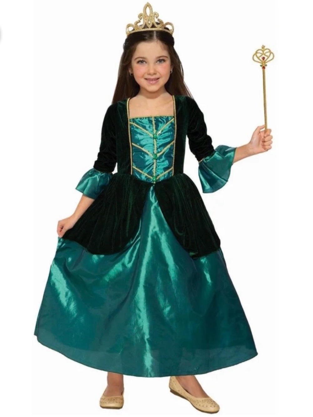 Princess Evergreen Girl's Size: 12-14 Costume Halloween Costume NWT #Lux-Hallowe